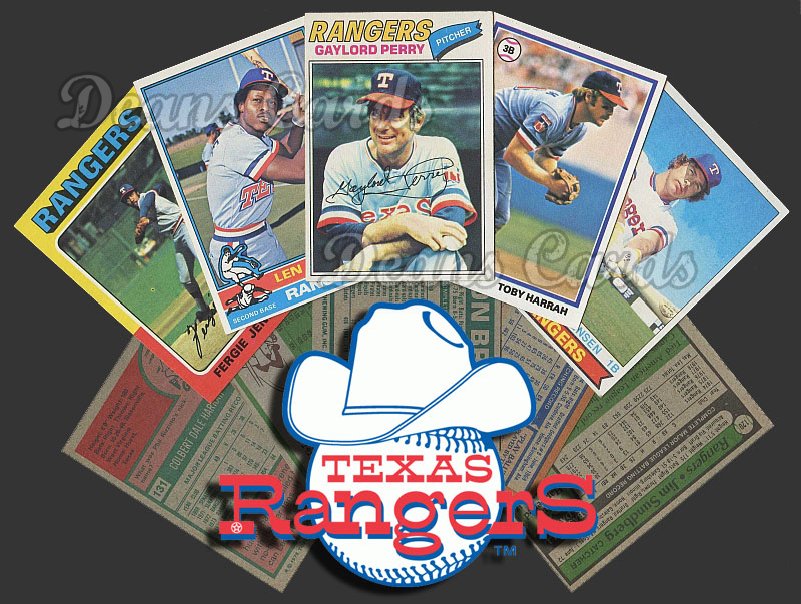 1976 Topps -79 Texas Rangers 40 Card Team Starter Set / Lot